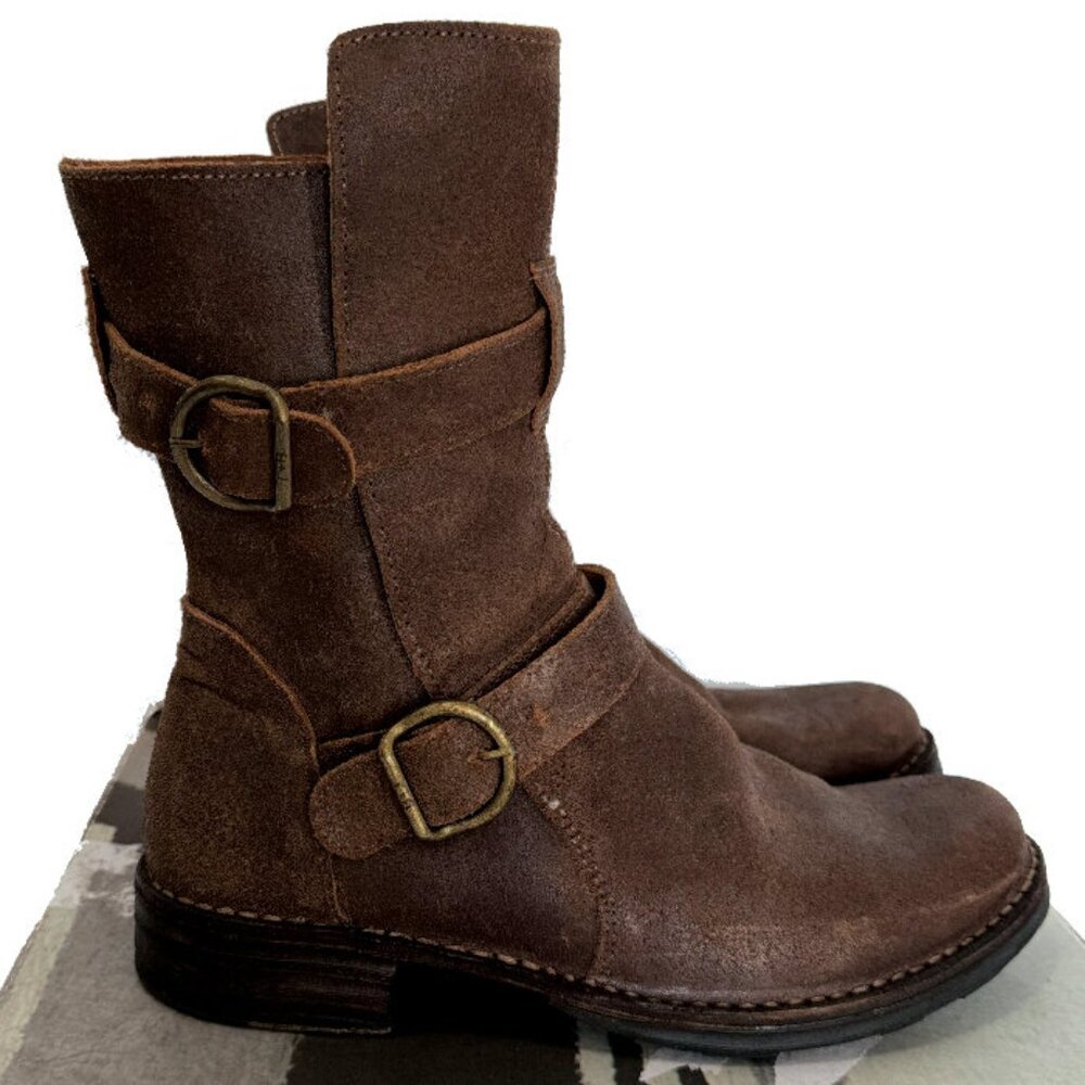 FIORENTINI + BAKER 2-Buckle Eternity 713 Moto Boots Levanzo Ice Size 38.5 NIB - Picture 6 of 14